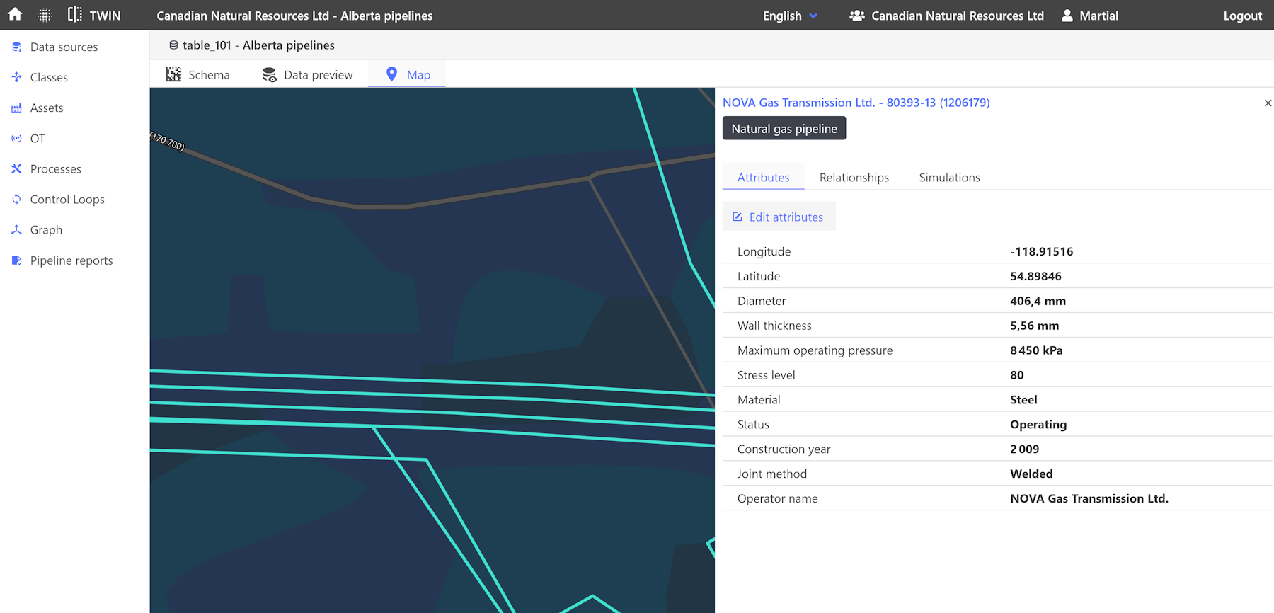 Spatial entity GeoJSON